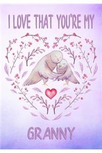I Love That You're My Granny Keepsake Journal Doves