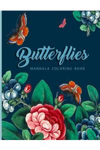 Butterflies Mandala Coloring Book