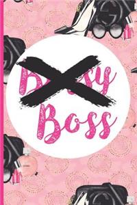 Boss: Blank Lined Notebook Journal Diary Composition Notepad 120 Pages 6x9