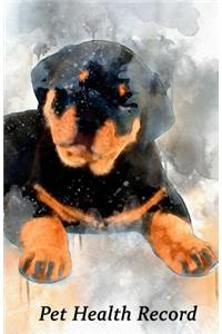Pet Health Record