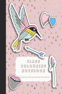 Class colouring notebook