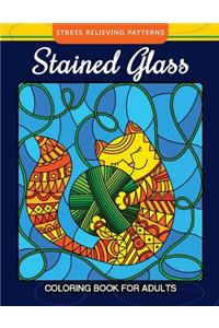 Stained Glass Coloring Book For Adults Stress Relieving Patterns