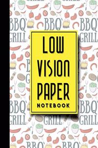 Low Vision Paper Notebook