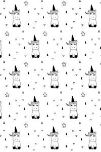 Bullet Journal Notebook Cute Little Unicorns Pattern 5