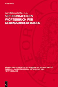 Sechssprachiges Wörterbuch für Gebirgsdruckfragen
