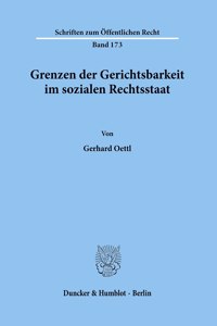 Grenzen Der Gerichtsbarkeit Im Sozialen Rechtsstaat