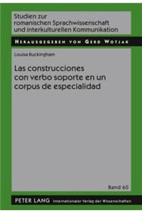 Las Construcciones Con Verbo Soporte En Un Corpus de Especialidad