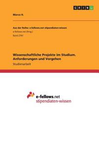 Wissenschaftliche Projekte im Studium. Anforderungen und Vorgehen