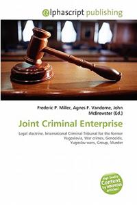 Joint Criminal Enterprise