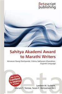 Sahitya Akademi Award to Marathi Writers