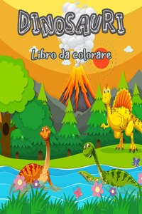 Dinosauro libro da colorare per i bambini