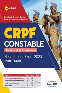 CRPF Constable Technical and Tradesman for 2023 Exam