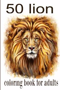 50 lion coloring book for adults