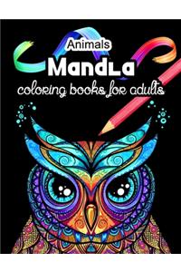 Animal mandala coloring books for adults
