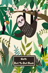 Sloth Dot To Dot Book