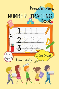 Number Tracing Book Preschoolers