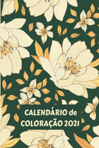 Calendário de coloração 2021