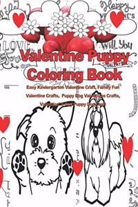 Valentine Puppy Coloring Book
