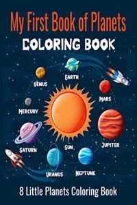My First Book of Planets Coloring Book, 8 Little Planets Coloring Book