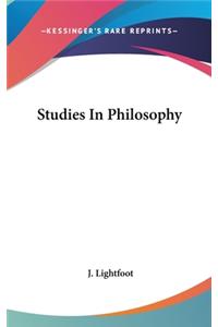 Studies In Philosophy