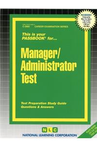 Manager/Administrator Test