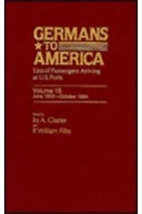 Germans to America, June 1, 1863-Oct. 31, 1864