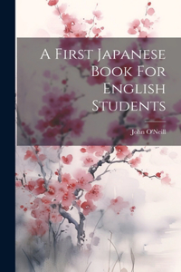 First Japanese Book For English Students