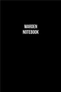 Warden Notebook - Warden Diary - Warden Journal - Gift for Warden