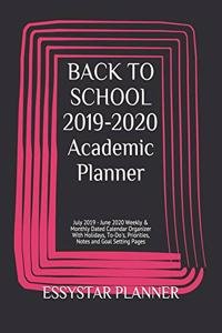 BACK TO SCHOOL 2019-2020 Academic Planner