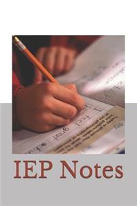 IEP Notes