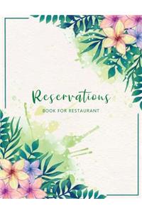 Reservations Book for Restaurant