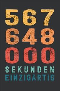 567 648 000 Sekunden Einzigartig