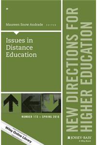 HE173 Issues in Distance Education: New Directions for Higher Education, Number 173