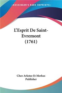L'Esprit De Saint-Evremont (1761)