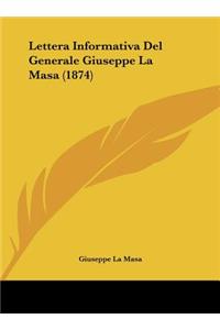 Lettera Informativa del Generale Giuseppe La Masa (1874)