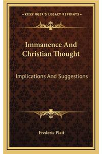 Immanence and Christian Thought