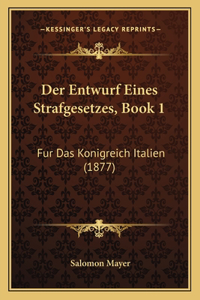 Der Entwurf Eines Strafgesetzes, Book 1