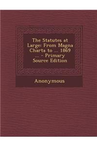 The Statutes at Large