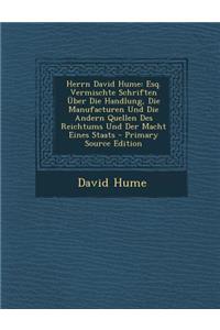 Herrn David Hume