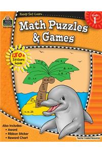 Ready-Set-Learn: Math Puzzles and Games Grd 1