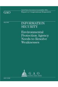 Information Security, Environmental Protection Agency Needs to Resolve Weaknesses