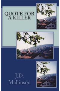 Quote for a Killer