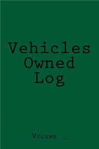 Vehicles Owned Log