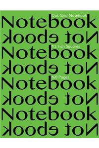 Dot Grid Notebook 1/2 Inch Squares 160 pages