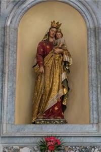 A Statue of Mother Mary and Jesus Journal
