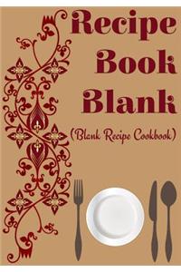Recipe Book Blank