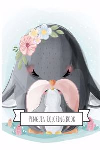 Penguins Coloring Book