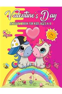 Valentine's Day Activity Book For Kids Ages 4-8