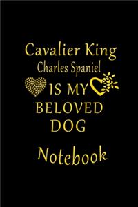 Cavalier King Charles Spaniel Is My Beloved Dog Notebook