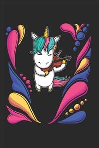 Violine Music Unicorn Notebook